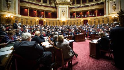 L'hémicycle du Sénat lors d'une séance de questions au gouvernement, le 11 février 2016.&nbsp; (MAXPPP)