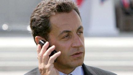 Nicolas Sarkozy, le 7 juin 2007, lors d'un sommet du G8 &agrave; Heiligendamm (Allemagne). (SIPA)