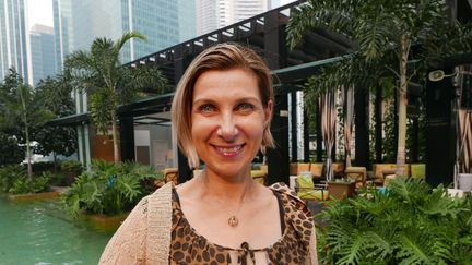 &nbsp; (Isabelle Miaja sur la terrasse du Sofitel So de Singapour © Emmanuel Langlois)