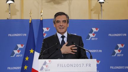 François Fillon après sa victoire à la primaire de la droite, dimanche 27 novembre 2016. (CHRISTIAN HARTMANN / REUTERS)