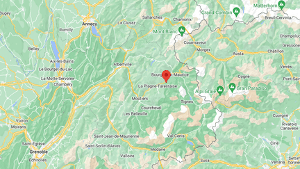 La jeune femme est décédée dans un accident de kayak à Landry (Savoie). (CAPTURE D'ECRAN / GOOGLE MAPS)