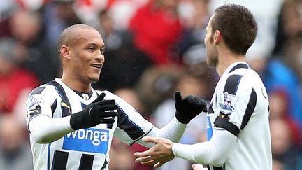 Gouffran et Cabaye (Newcastle) (IAN MACNICOL / AFP)