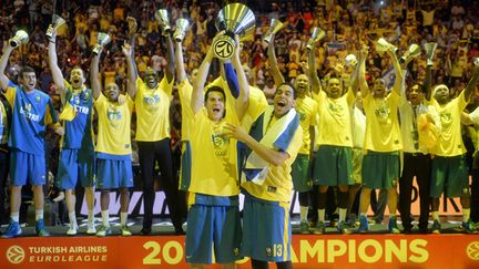 La saison passée, le Maccabi Tel-Aviv avait créé la sensation en battant Madrid en finale  (OLIVIER MORIN / AFP)