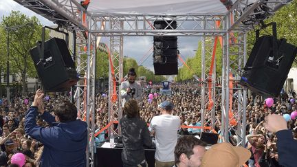 Le précédent concert-manifestation Printemps Solidaire a eu lieu le 16 avril 2017 sur les Champs-Elysees.
 (SADAKA EDMOND/SIPA)