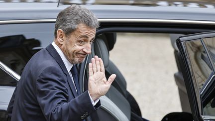 Nicolas Sarkozy, le 25 février 2022. (LUDOVIC MARIN / AFP)