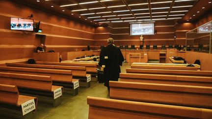 La cour d'assises de l'Isère, à Grenoble, le 13 mai 2024. Image d'illustration. (BENOIT LAGNEUX / MAXPPP)