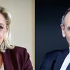 Marine Le Pen, le 15 mai 2019 à l'Assemblée nationale (à gauche) et Eric Zemmour, le 22 avril 2021 à Paris. (STEPHANE DE SAKUTIN / AFP)