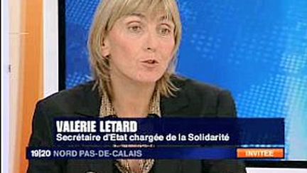 La secréaire d'Etat au développement durable, Valérie Létard. (© F3NPDCP)