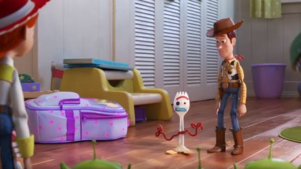 Le quotidien de&nbsp;Woody, Buzz, Rex, etc. va être perturbé par l'arrivée de Forky, une fourchette en plastique. (PIXAR / WALT DISNEY PICTURES FRANCE)