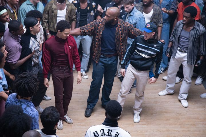 A gauche JoeyStarr (Melvin Boomer), à droite Kool Shen (Anthony Bajon) dans la série "Le Monde de Demain".&nbsp; (JEAN-CLAUDE LOTHER)