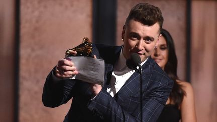 Sam Smith aux 57e Grammys.
 (John Shearer/AP/SIPA)