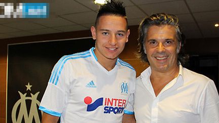 Florian Thauvin avec le maillot de l'OM