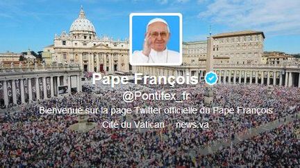 Capture d'&eacute;cran du compte Twitter du pape Fran&ccedil;ois. (TWITTER)