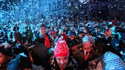 Wroclaw capitale de la culture : pluie de plumes à l'ouverture des festivités (17 janvier 2016)
 (Czarek Sokolowski / AP / SIPA)