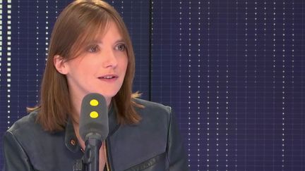 Aurore Bergé, porte-parole du groupe LREM à l'Assemblée nationale, invitée de franceinfo lundi 8 octobre 2018.&nbsp;&nbsp; (RADIO FRANCE / FRANCE INFO)