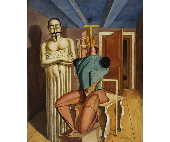 Giorgio de Chirico, "Il ritornante", 1917-1918,&nbsp;Paris, Centre Pompidou - Musée national d'art moderne - Centre de création industrielle Photo (© Centre Pompidou, MNAM-CCI, Dist. RMN-Grand Palais / Georges Meguerditchian © ADAGP, Paris, 2020)