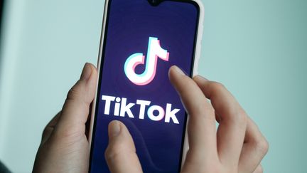 Utilisateur de TikTok. (JENS KALAENE / DPA / MaxPPP)