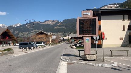 La station de ski de Châtel en Haute-Savoie, le 9 avril 2010. (BENJAMIN MATHIEU / RADIO FRANCE)