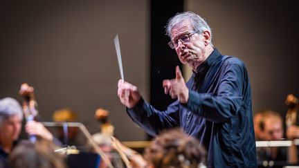 John Eliot Gardiner, le 22 août au festival Berlioz, la Côte-Saint-André (BENOIT ALMERAS / MAXPPP)