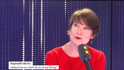 Raphaële Botte, rédactrice en chef et co-fondatrice de la revue pour adolescents "Dong!", sur franceinfo vendredi 17 mai 2019. (FRANCEINFO / RADIOFRANCE)