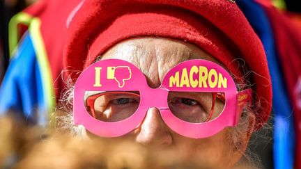 Un manifestant contre la réforme du Code du travail, le 12 septembre 2017, à Lille (Nord). (PHILIPPE HUGUEN / AFP)