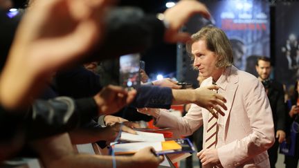 Le réalisateur Wes Anderson sollicité par des fans, ici à Festival du film de Rome en octobre 2019. . (ERNESTO S. RUSCIO / GETTY IMAGES EUROPE)