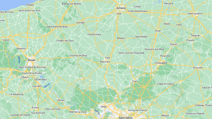 La ville de Beauvais, dans l'Oise. (SNAZZY MAPS)