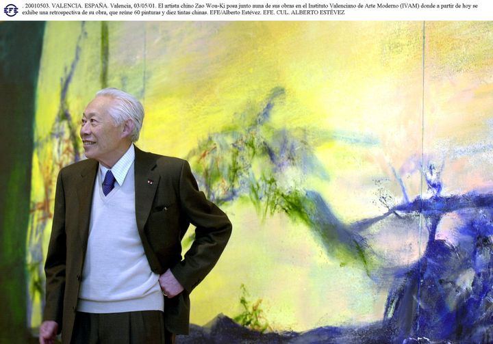 L'artiste Zao Wou-Ki, Valencia, 2001 (ALBERTO ESTEVEZ / EFE)