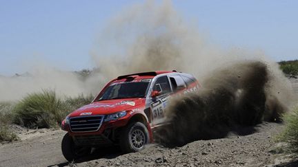 Christian Lavieille sur son Haval pendant le Dakar 2014 (ERIC VARGIOLU / E.V.A.)