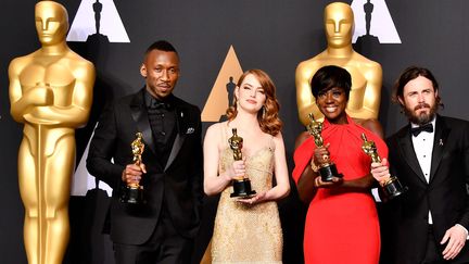 Mahershala Ali, Emma Stone, Viola Davis et Casey Affleck
 (Frazer Harrison / GETTY IMAGES NORTH AMERICA / AFP )