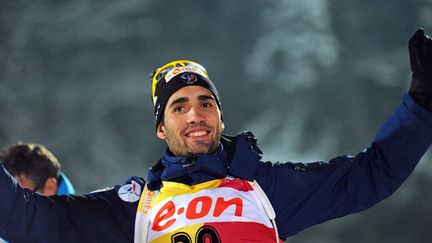 Martin Fourcade, biathlète heureux.