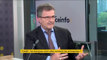 Philippe Brassac, président de la Fédération bancaire française, était l'invité éco du 29 septembre 2020. (FRANCEINFO / RADIOFRANCE)