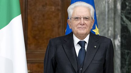 Le président italien Sergio Mattarella à Rome (Italie), le 29 octobre 2021. (HANDOUT / QUIRINALE PRESS OFFICE / AFP)