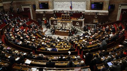 L'Assemblée nationale, le 22 février 2016. (PATRICK KOVARIK / AFP)