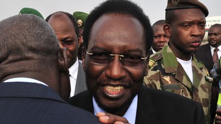 Dioncounda Traor&eacute;, jusqu'ici pr&eacute;sident de l'Assembl&eacute;e nationale malienne, a &eacute;t&eacute; investi pr&eacute;sident par int&eacute;rim le 12 avril 2012 &agrave; Bamako (Mali). (ISSOUF SANOGO / AFP)