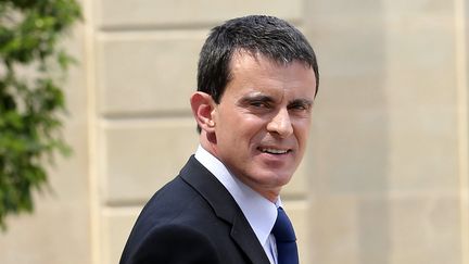 Manuel Valls à la sortie d'un séminaire gouvernemental à l'Élysée, le 1er août 2014
 (Sebastien Muylaert / Wostok Press / MaxPPP)