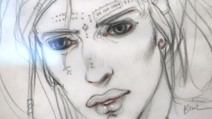 Des dessins d'Enki Bilal exposés à la galerie Barbier &amp; Mathon
 (France 3 / culturebox / capture d&#039;écran)