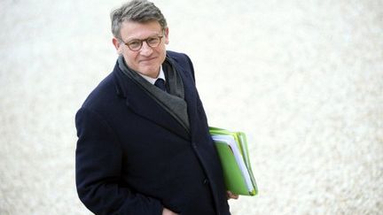 Vincent Peillon arrive à l'Elysée, le 17 mai 2012. (AFP - Lionel Bonaventure)