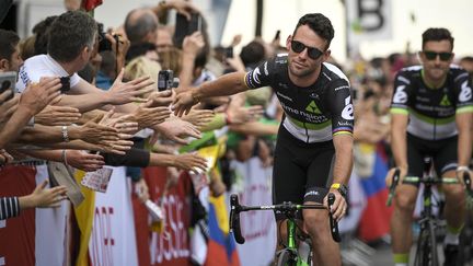 Mark Cavendish lors de la présentation des équipes.  (LIONEL BONAVENTURE / AFP)