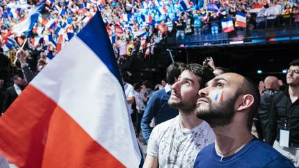 Meeting d'Emmanuel Macron à Bercy le 17 avril 2017. (DENIS MEYER / HANS LUCAS)