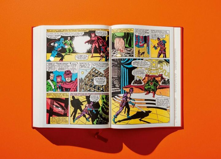 La nouvelle génération d'Avengers fait son entrée dans le&nbsp;16e&nbsp;numéro du comics publié en 1965. (TASCHEN)