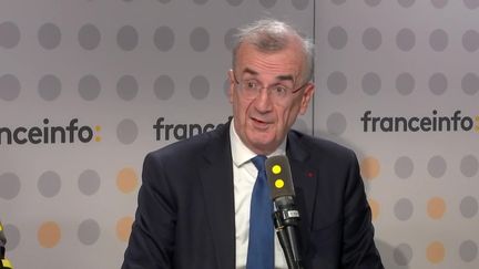 Le Gouverneur de la Banque de France, François Villeroy de Galhau, invité de franceinfo, le 9 octobre 2024. (FRANCEINFO / RADIO FRANCE)