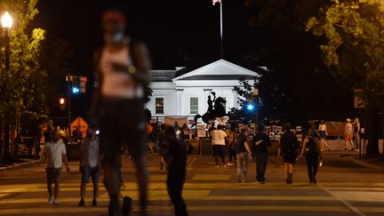 La statue d'Andrew Jackson, le 26 juin 2020 à Washington (Etats-Unis). (OLIVIER DOULIERY / AFP)