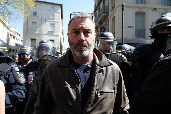 Le "gilet jaune" Christophe Chalençon, lors d'une manifestation des "gilets jaunes" à Avignon (Vaucluse), le 30 mars 2019. (MAXPPP)