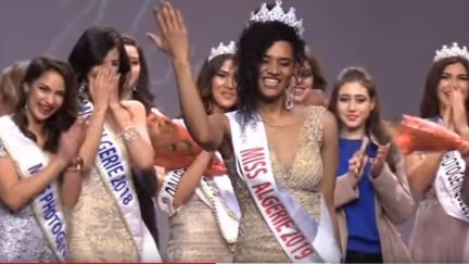 Khadidja Benhamou élue Miss Algérie 2019. (Capture d'écran Youtube)