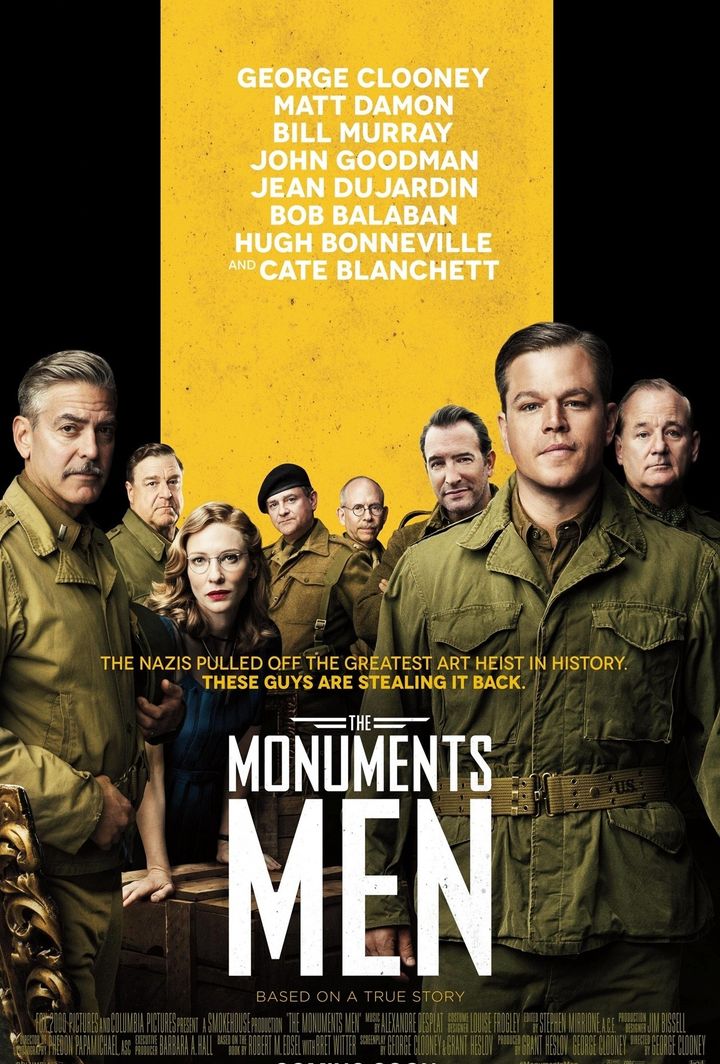 L'affiche de "Monuments men", avec Cate Blanchett dans le rôle de Rose Valland
