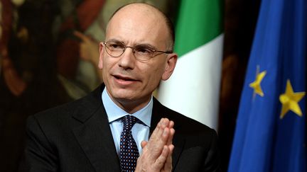 Enrico Letta, &agrave; Rome (Italie), le 12 f&eacute;vrier 2014. (FILIPPO MONTEFORTE / AFP)