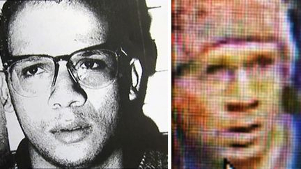 Abdelhakim Dekhar, en 1994 (&agrave; gauche), et en 2013 (&agrave; droite). Entre-temps, l'homme soup&ccedil;onn&eacute; d'&ecirc;tre le tireur de Paris a pass&eacute; treize ann&eacute;es en Angleterre. (17 JUIN MEDIA / AFP)