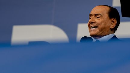 Silvio Berlusconi lors d'un meeting à Rome, le 22 septembre 2022. (RICCARDO FABI / NURPHOTO / AFP)