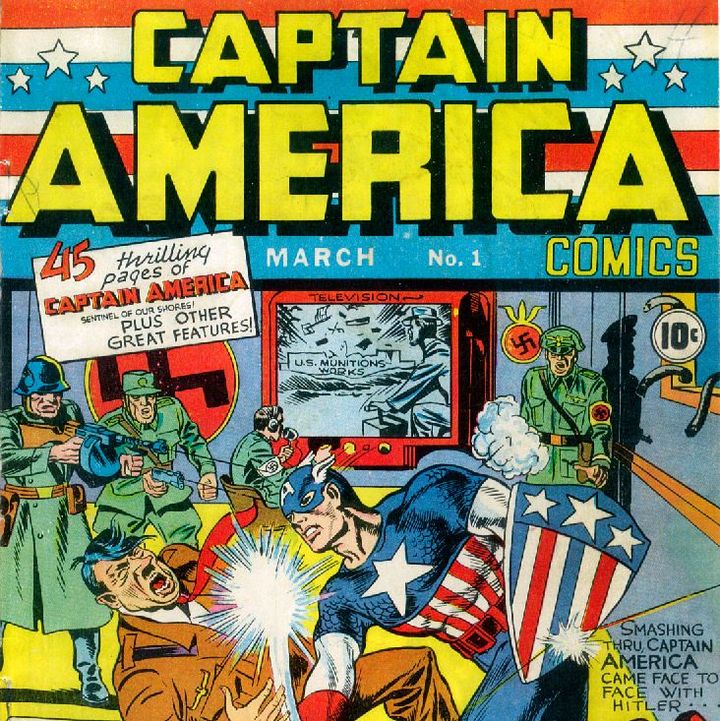 Captain America Comics, Vol. 1 #1, mars 1941. (Joe Simon, Jack Kirby - Marvel)